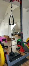 ejercicio en casa Sistema de Cable de polea de Fitness DIY Pin de carga de elevación cuerda para tríceps máquina de entrenamiento longitud ajustable inicio gimnasio accesorios deportivos