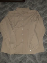 Señoras manga linterna blusa elegante camisa de las mujeres blanco negro Casual botón Vintage cuello Oficina camisa Mujer