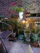 Lamp Outdoor Decorative Garden-Lights Hanging Solar-Lantern Patio Backyard Metal Vintage