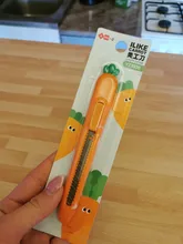 Mini cuchilla para arte de fresa y zanahoria, portátil, Express, desembalaje, sobre, cuchilla para arte, escuela, herramientas de arte de papelería