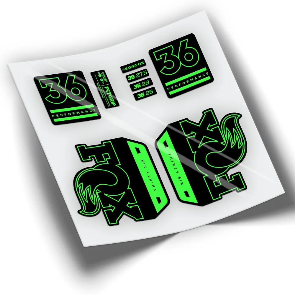 Adesivi Fox 36 Performance Series Wp260 Adesivi Bici, Adesivi Bici Mtb Btt Mountain Bike Adesivi Ciclismo Accessori Bici