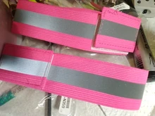 Bandas reflectantes de advertencia para ciclismo, pulsera reflectante para brazos, banda para bicicleta, pantalones, cinta deportiva para pierna, alerta de seguridad para bicicleta, 1 ud.