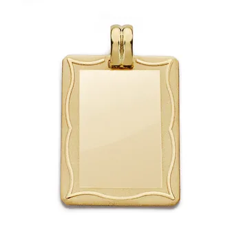 

Pendant Gold Plate 18k frame 28mm. [AA0596]