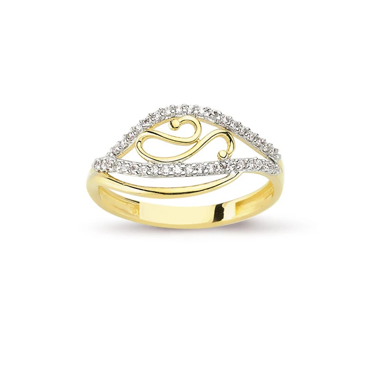 

14K Solid Gold Art Design Fashion Ladies Ring