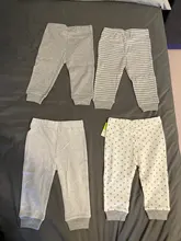 Pantalones de 100% algodón suave para bebés, lote de 3/4 unidades con estampado de dibujos animados para cualquier época del año, tallas de 0 a 24 meses