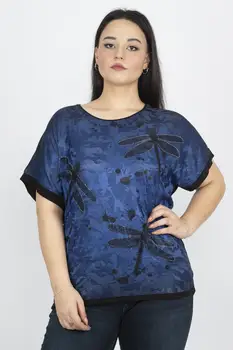 

Sans Textile Women Stone İşli Dragonfly Figured Bluz 65 N15781