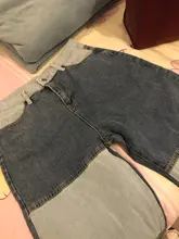 Iamhotty-Vaqueros rectos de retales para mujer, ropa de calle desgastada Vintage de cintura alta para novios, Mom y2k, 2020