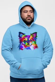 

Angemiel Wear Colorful Yorkie Blue Men 'S Hooded Sweatshirt