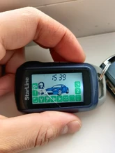 Llavero A94 con pantalla Lcd y cable flexible, mando a distancia a94, rayas cebra