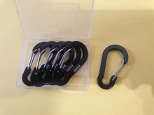 Booms Fishing CC1-ganchos de mosquetón pequeños de acero, accesorios de pesca multiherramienta para acampar al aire libre, 6 uds.