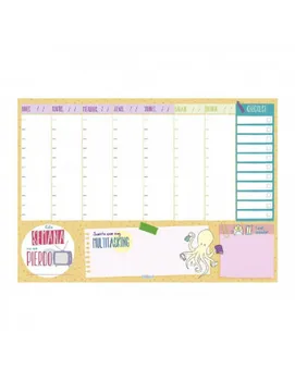 

Weekly TALKUAL planner PRO A4 296X210X8 MM week VERTICAL view FINOCAM