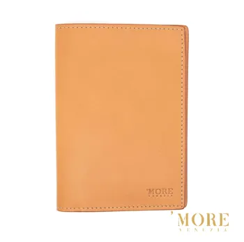 

'MOREVENEZIA PASSPORT HOLDER CARD CASE IN VEGETABLE TANNED LEATHER HANDMADE IN ITALY