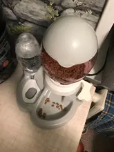 7 pocilga Gato tazón para comida de perro de tazones de alimentación 2 L perros de alimentación fuente de agua potable de 600ml Waterer gatito lento de cachorro