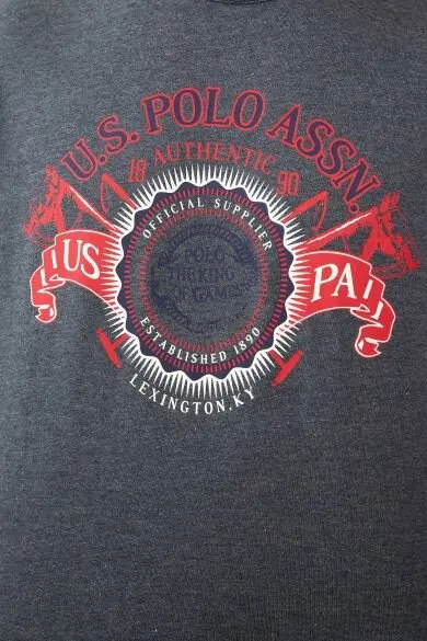 Uss. POLO ASSN. Серый стандартный Свитшот