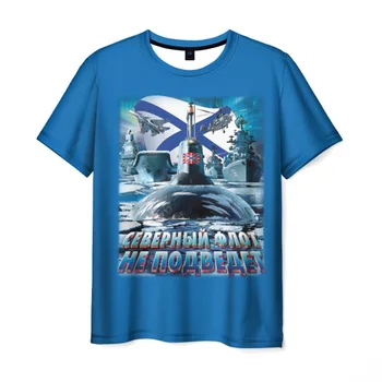 

Men's T-shirt 3D Northern fleet will not fail