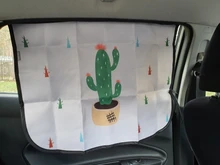 Cortina magnética para ventana de coche, parasol Universal de dibujos animados para ventana lateral, protección UV para chico y bebé