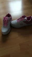 Zapatillas de deporte de cuero sintético para mujer, zapatos informales transpirables planos para correr