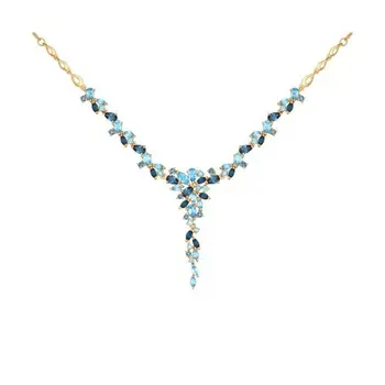 

Necklace Sokolov from gold with полудрагоценными inserts, fashion jewelry, 585, women's male