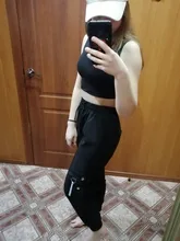 Streetwear Pants Tactical-Trouser Big-Pockets Hip-Hop Loose High-Waist Baggy Women Hot