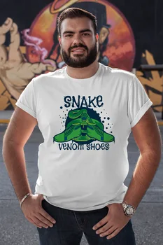 

Angemiel Wear Snake Venom Shoes White Men 'S Cotton Big Size T-Shirt