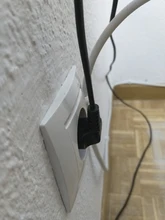 Power-Extension-Cable Cord Plug-To-Female-Socket Angled 90-Degree PDU Computer 2prong