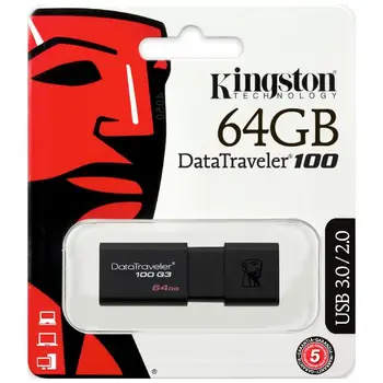 

Pendrive Kingston 64 hard gb USB 3. 0 DataTraveler 100 G3-Original usb Memory Flash Drive