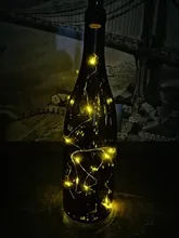 Light-Bar Wine-Bottle-Light Led-String Battery-Powered Cork Birthday-Party DIY 1m/2m
