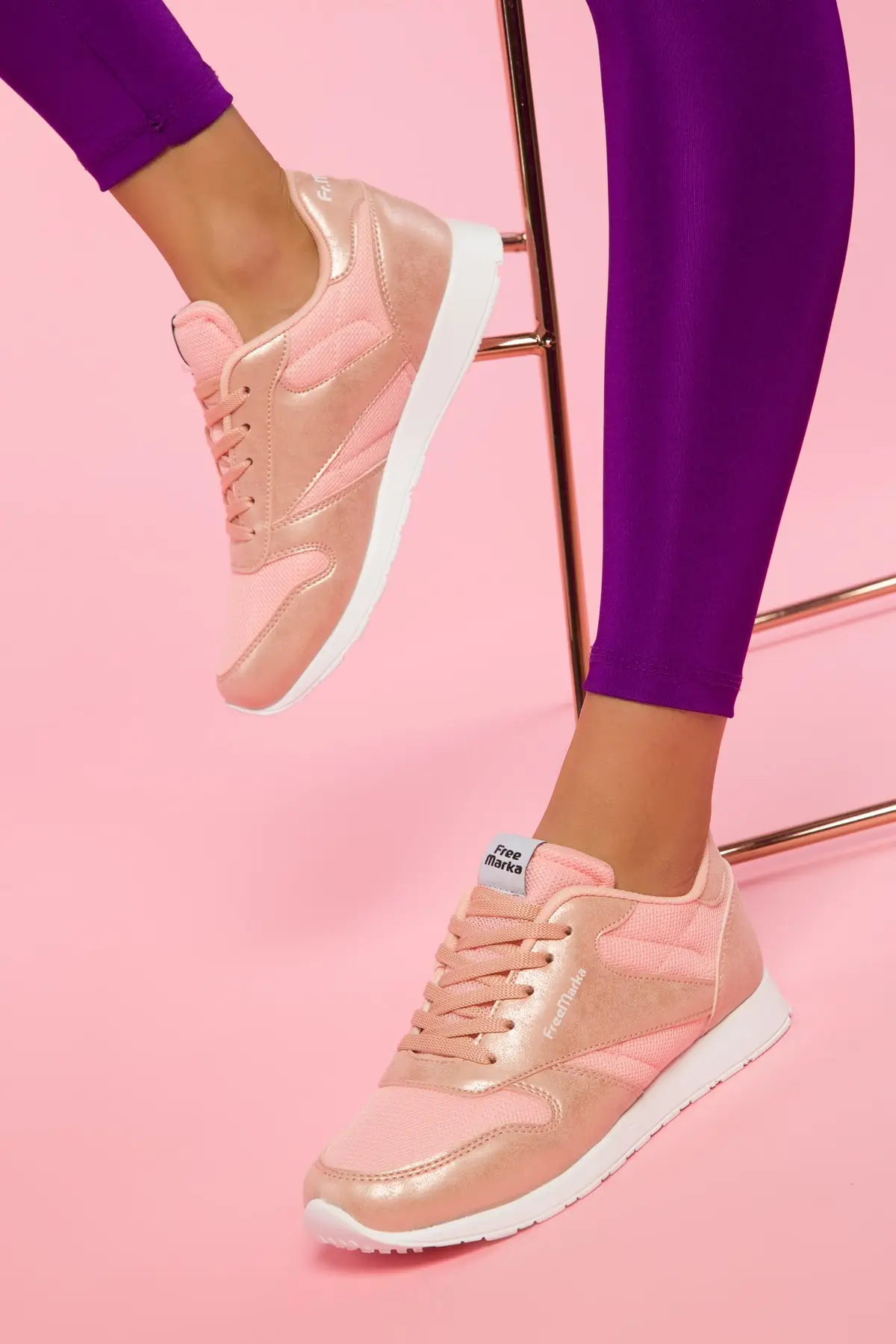 rose gold casual shoes