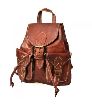 

Handmade Leather Backpack - 4 Pockets - Model Hasam - 37 cm