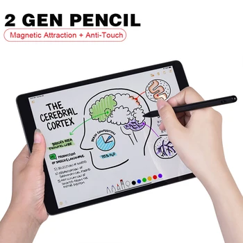 

For Apple Pencil 2 iPad Stylus Pen For iPad Pro 11 1st 2nd/ 12.9 3rd 4th/ 2018 6th/ 2019 7th/ mini 5 Air 3 Palm Rejection stylus