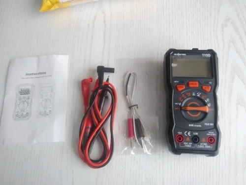 Отзыв о товаре Цифровой мультиметр RICHMETERS RM113G, 6000 отсчетов, автоматический измеритель напряжения постоянногопеременного тока, Бесконтактный индикатор непрерывности, RM113ADE с магнитом от пользователя S***y
