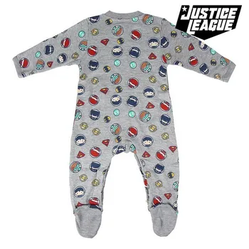 

Baby's Long-sleeved Romper Suit Justice League Grey