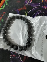 Pulsera de cuentas de hematita mate de piedra volcánica Natural para hombre y mujer, amuleto de moda, pulseras de oración de Buda, joyería de Yoga, regalos