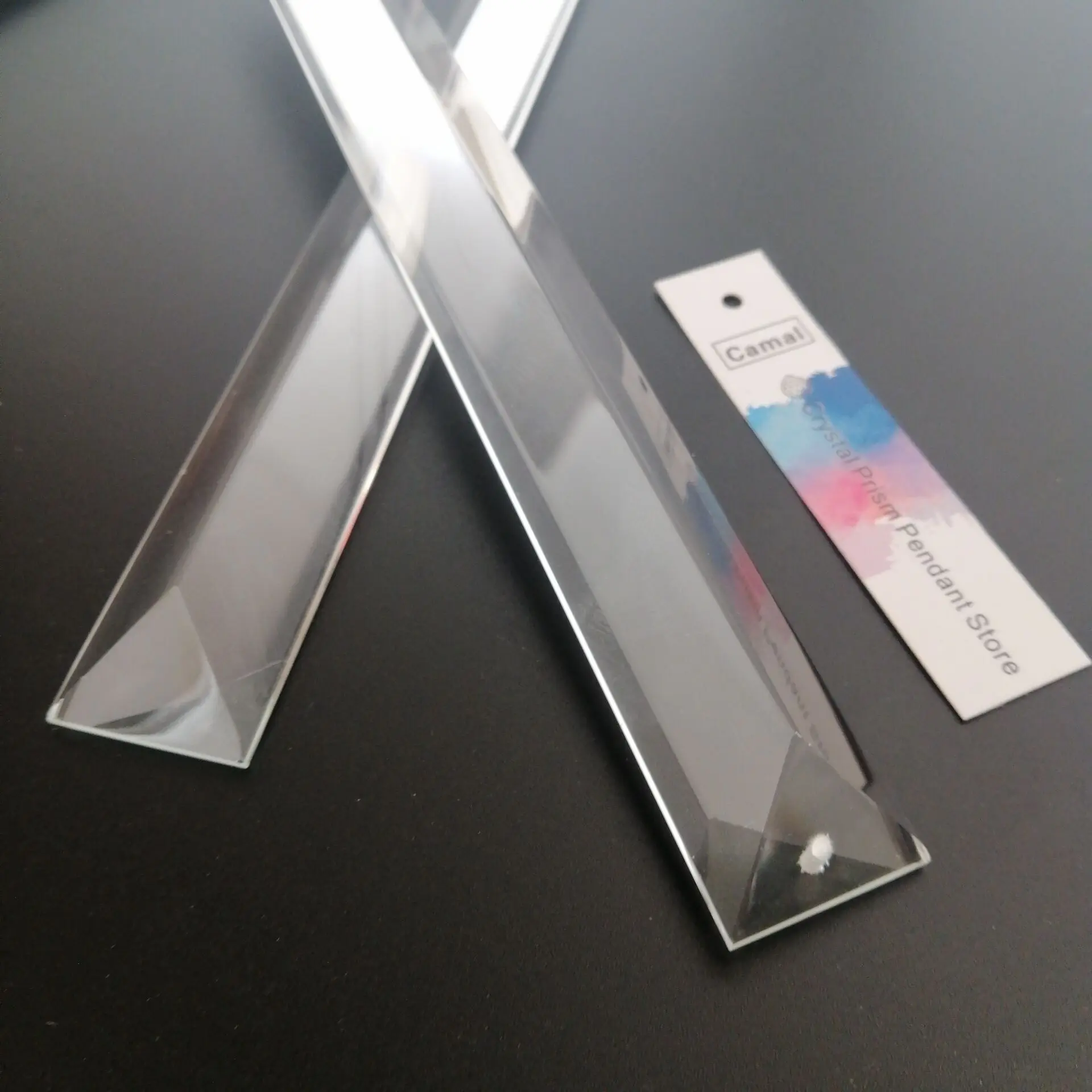 Prismes En Cristal K9 Pour Lustre - Lot De 3, Formats 120mm à 180mm, 1 Trou, Décoration Arc-en-ciel