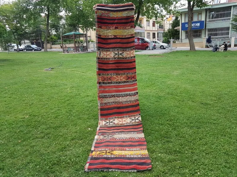 Винтажные коврики для гостиной прихожей 2'6''x11'4''/76x345 см