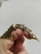 Docona-Anillos Midi Punk para mujer, armadura de Calavera, oro gótico, anillo ajustable de aleación, joyería de fiesta