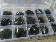 NINDEJIN-Juego de anillos de retención de presión, clip de circlip externo, acero inoxidable, acero al carbono, 5-19mm, 480 Uds.