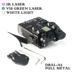 Luz láser infrarroja de doble haz para Airsoft, luz de Metal, DBAL-A2, verde, Advance 2, Visible/IR, PEQ-15A