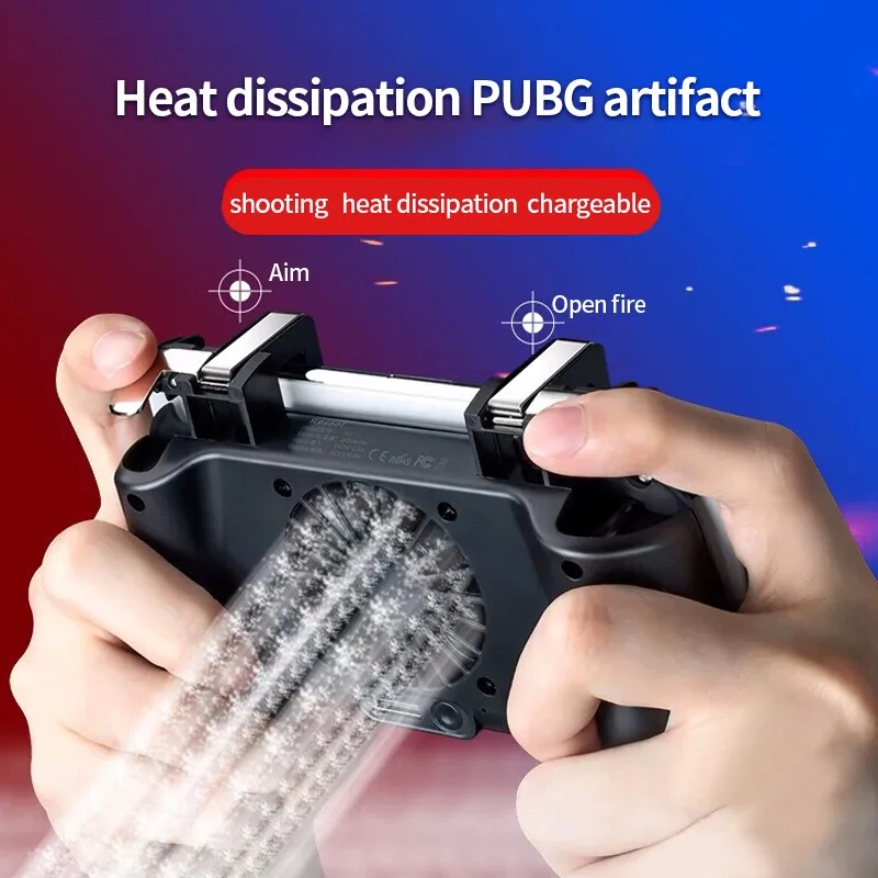 F1 PUBG контроллер игровой геймпад джойстик охлаждающий вентилятор L1 R1 триггер стрельба бесплатно огонь геймпад для iPhone Android мобильный телефон