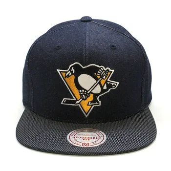 

Pittsburgh Penguins NHL Mitchell and Ness Raw Denim cap, caps, baseball caps, baseball cap, snapback, caps for men, men's hat