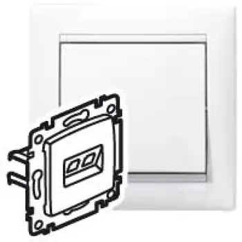 

Socket mechanism comp. 1st CN Valena RJ45 White. (DIY-pack.) Leg 694286