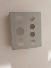 Soporte contenedor de 7 agujeros, accesorios de pigmento de tatuaje, suministros de acero inoxidable, vaso de vidrio, soporte para maquillaje permanente