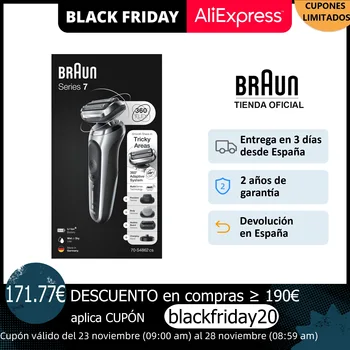 

Braun Series 7 70-S4862cs, men's electric shaver, 360 ° adaptation, autoSense technology autonomy 50 min fast charging