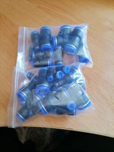 Pneumatic-Fitting Pipe-Hose Quick-Connector Tube Angle-Adapter-Plug PV Plastic And 4-16mm