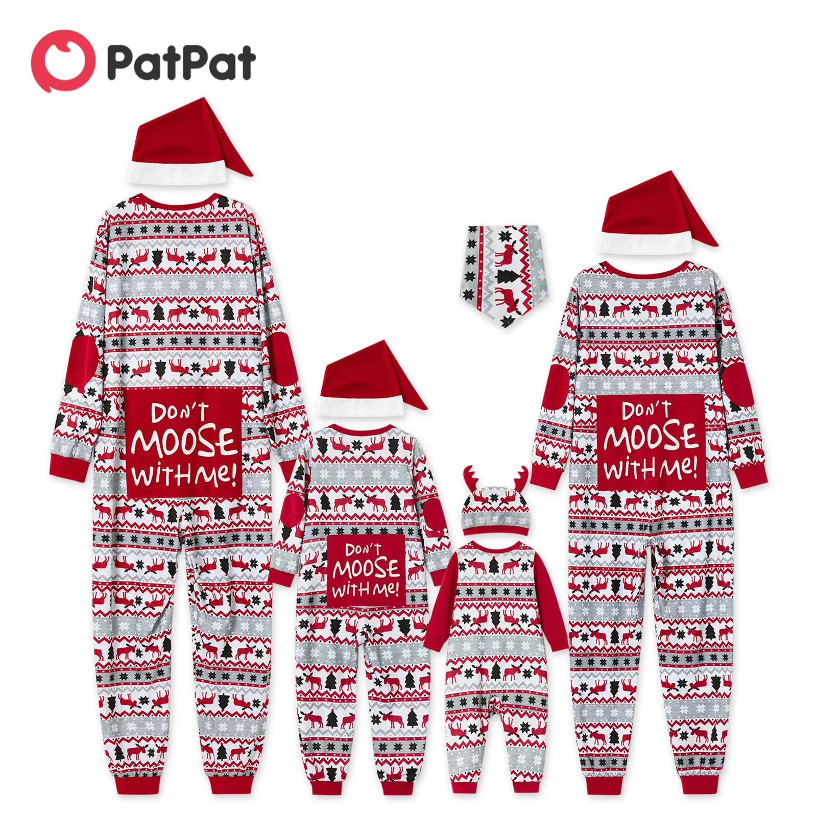 PatPat Mosaic не лосят со мной семейные сочетающиеся рождественские пижамы