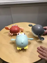 Bebé juguetes de baño dibujo animado Animal adorable tortuga cangrejo clásico bebé infantil juguete para nadar cadena juguete de cuerda para chico 2020 más nuevo