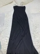 Kliou-maxivestido elegante sin mangas con aberturas para mujer, moda para fiesta, traje ceñido, liso, clásico