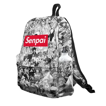 

Аниме школьный рюкзак Senpai унисекс водонепроницаемый, рабочий рюкзак путешествия