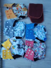 Baby Diapers Elinfant Insert-Pocket Reusable Nappy Washable Waterproof Cartoon Suit 1pcs