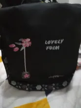 Mochila informal de tela Oxford con flores bordadas para mujer, bolso escolar para el hombro, para viajes diarios, antirrobo